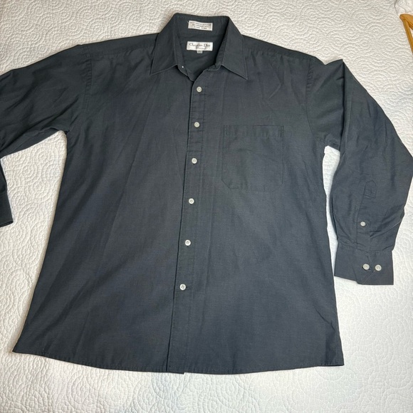 Dior Gray Casual Button Down Shirt - Picture 7 of 13